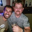 EU ESP CAT BAR Barcelona 2017JUL21 068  Me and me "ol' China plate" Fredy on the turps - go you good thang!!! : 2017, 2017 - EurAisa, Barcelona, Catalonia, DAY, Europe, Friday, July, Southern Europe, Spain